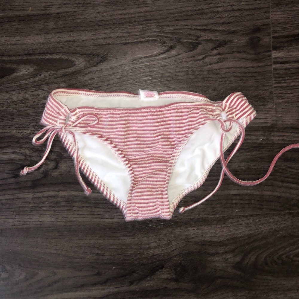 Xhilaration S Red Striped Bikini Bottom